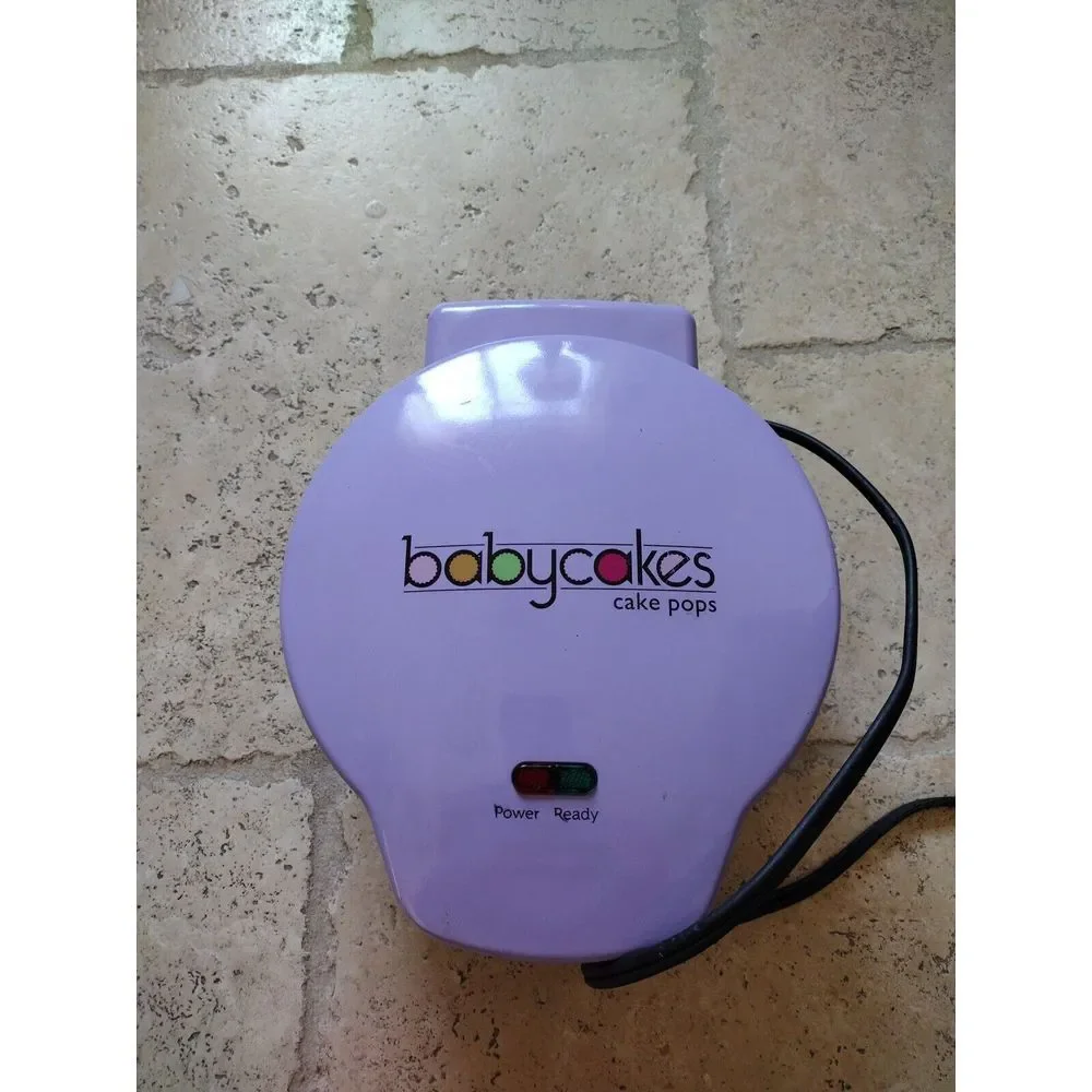 Babycakes Cake Pops Donut Hole Maker CP-12 Kids Nonstick Cooking Purple Baking‎